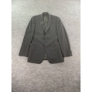Hugo Boss Tuxedo Jacket 44 L Black Wool Solid Designer Luxury Wedding Formal
